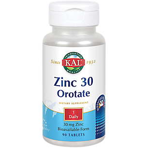 Zinc Orotate - Bioavailable Form - 30 MG (90 Tablets)