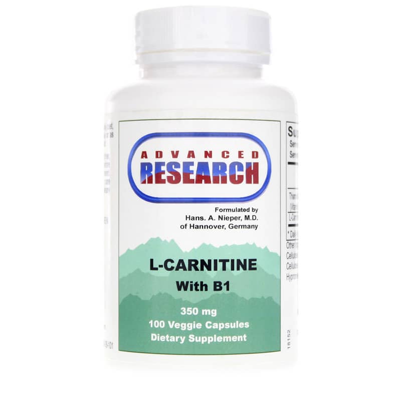 Advanced Research L-Carnitine with Vitamin B1 100 Veg Capsules