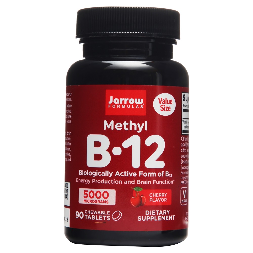 Jarrow Formulas - Methyl B-12 Value Size Cherry 5000 mcg. - 90 Chewable Tablets