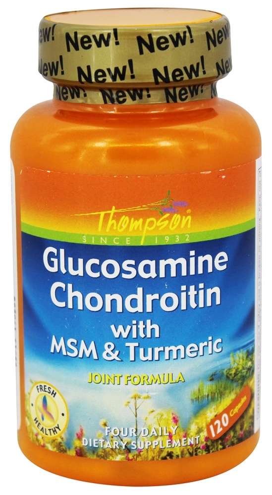 Thompson - Glucosamine Chondroitin with MSM & Turmeric - 120 Capsules