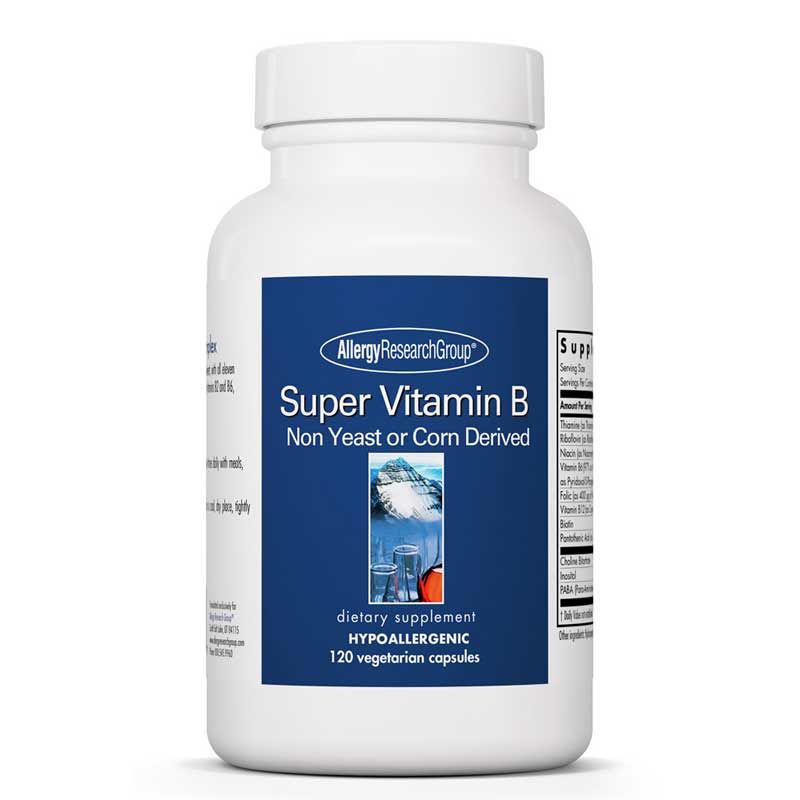 Allergy Research Group Super Vitamin B Complex 120 Veg Capsules