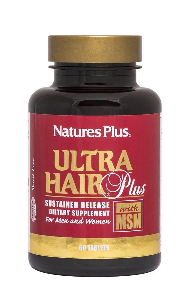 Natures Plus - Ultra Hair Plus with MSM - 60 Tablets