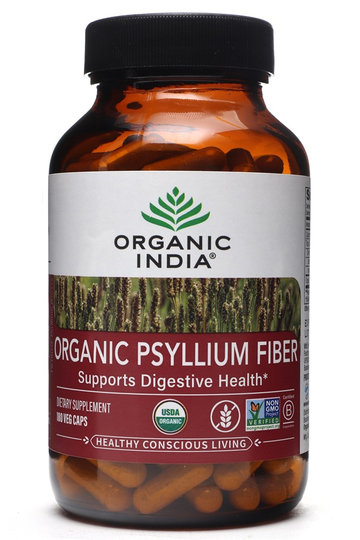 Organic India - Organic Psyllium Fiber - 180 Veg Capsules