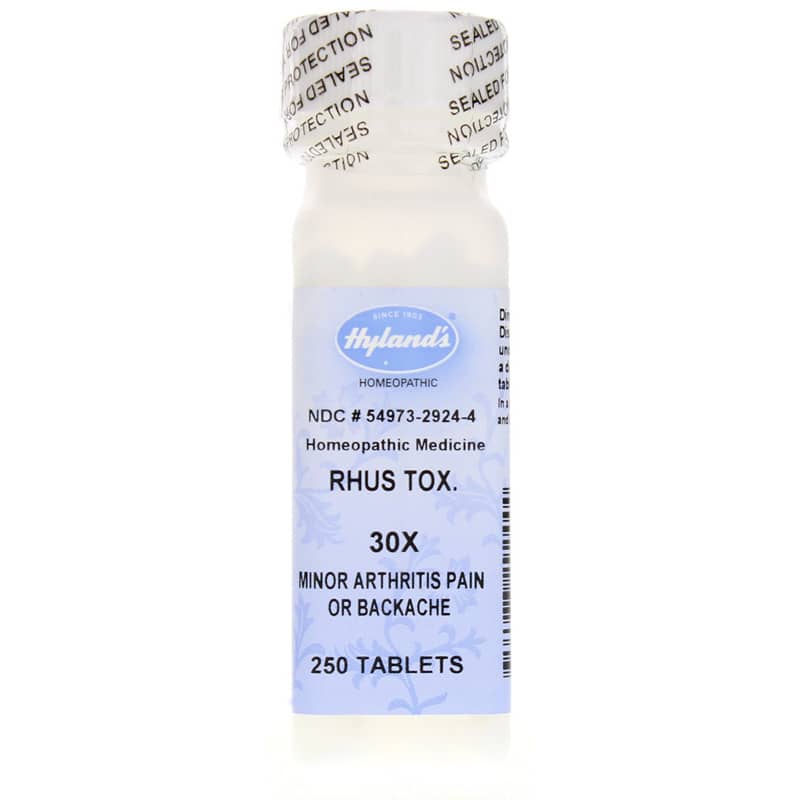 Hylands Rhus Tox 30X 250 Tablets
