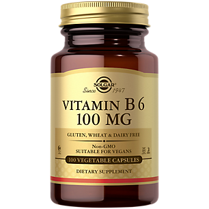 Vitamin B6 - 100 MG (100 Vegetarian Capsules)