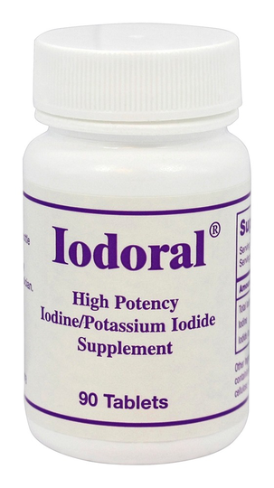 Optimox - Iodoral High Potency Iodine/Potassium Iodide Supplement - 90 Tablets