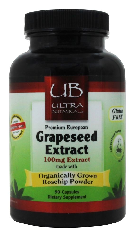 Ultra Botanicals - Premium European Grapeseed Extract 100 mg. - 90 Capsules