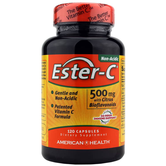 American Health Ester-C 500 Mg w/Citrus Bioflavonoids 120 Capsules