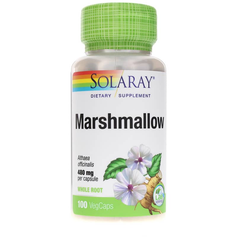 Solaray Marshmallow 480 Mg 100 Veg Capsules