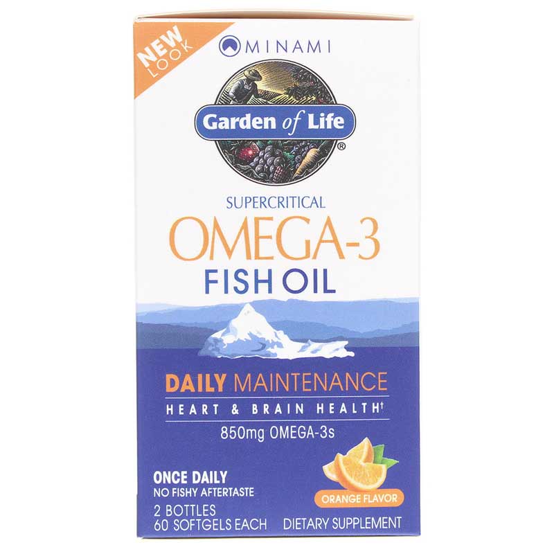 Garden of Life Minami Omega-3 Fish Oil Daily Maintenance 120 Softgels