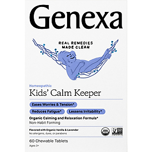 Calm Keeper - Organic Calming & Relaxation Homeopathic Support for Children - Vanilla Lavender (60 Chewable Tablets)