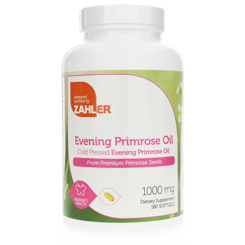 Zahler Evening Primrose Oil 1000 Mg 180 Softgels