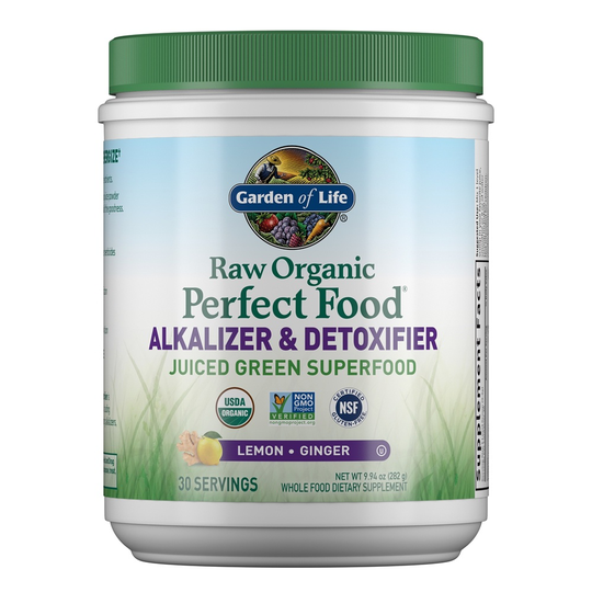 Garden of Life - Perfect Food Raw Organic Alkalizer & Detoxifier Lemon Ginger - 9.94 oz.