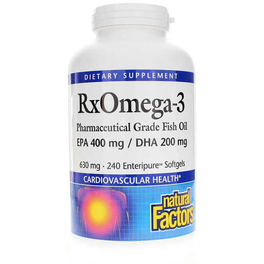 Natural Factors RxOmega-3 Fish Oil 240 Softgels