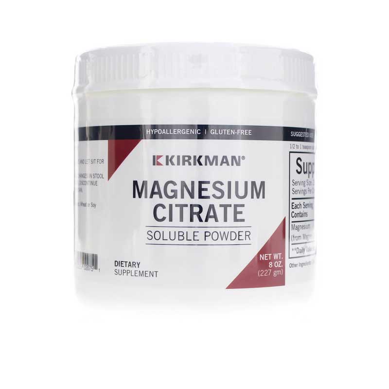 Kirkman Magnesium Citrate Soluble Powder 8 Oz