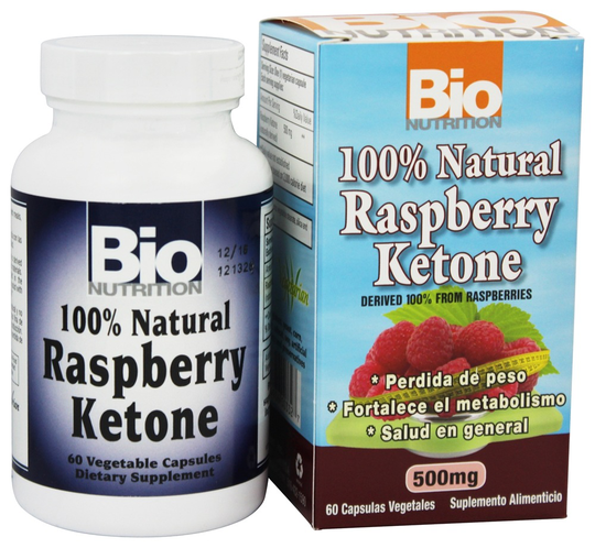 Bio Nutrition - 100 Natural Raspberry Ketone 500 mg. - 60 Vegetarian Capsules
