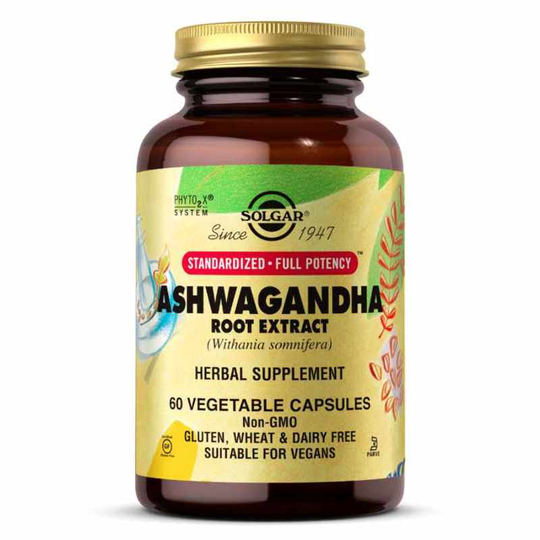 Solgar Ashwagandha Root Extract 60 Veg Capsules