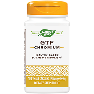 GTF Chromium Polynicotinate - Insulin Function - Glucose Tolerance Factor - 200 MCG (100 Capsules)