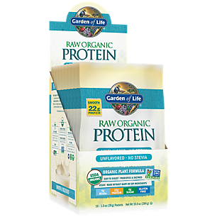 Raw Organic Plant Protein - Unflavored (10 - 1.0 oz. Packets)