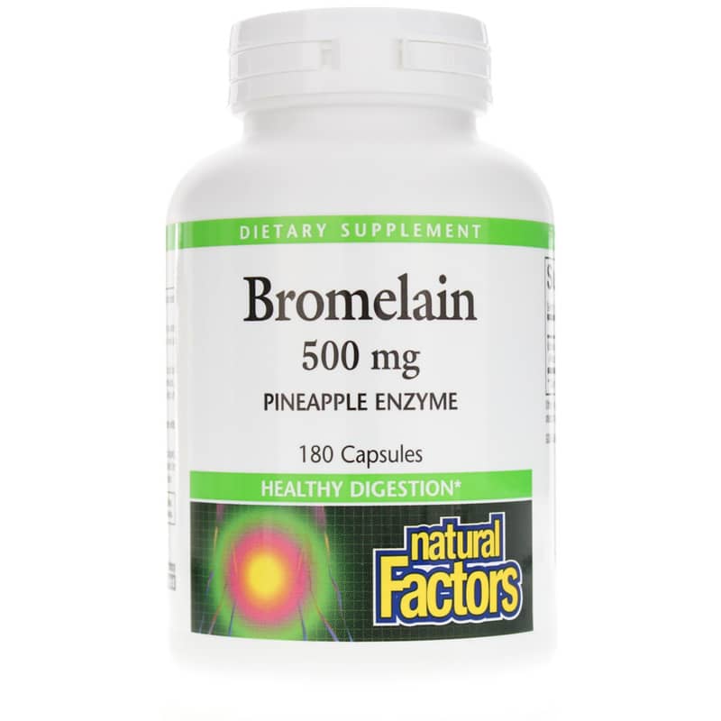 Natural Factors Bromelain 500 Mg 180 Capsules