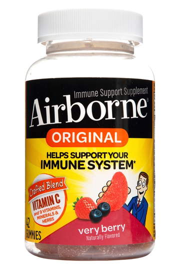 Airborne - Immune System Support Supplement Original Very Berry - 42 Gummies