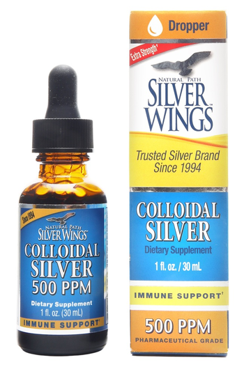 Natural Path Silver Wings - Colloidal Silver 500 Ppm - 1 fl. oz.
