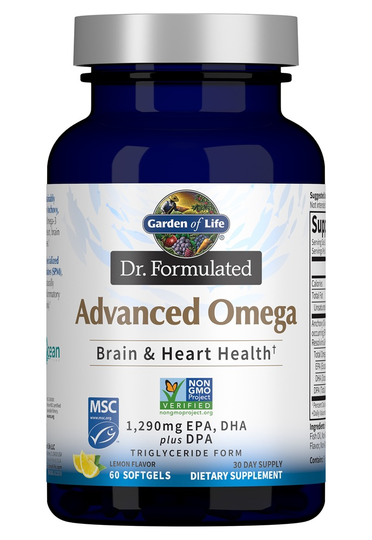 Garden of Life - Dr. Formulated Advanced Omega Lemon - 60 Softgels