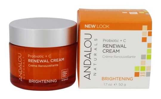 Andalou Naturals - Brightening Probiotic C Renewal Cream for Face - 1.7 oz.