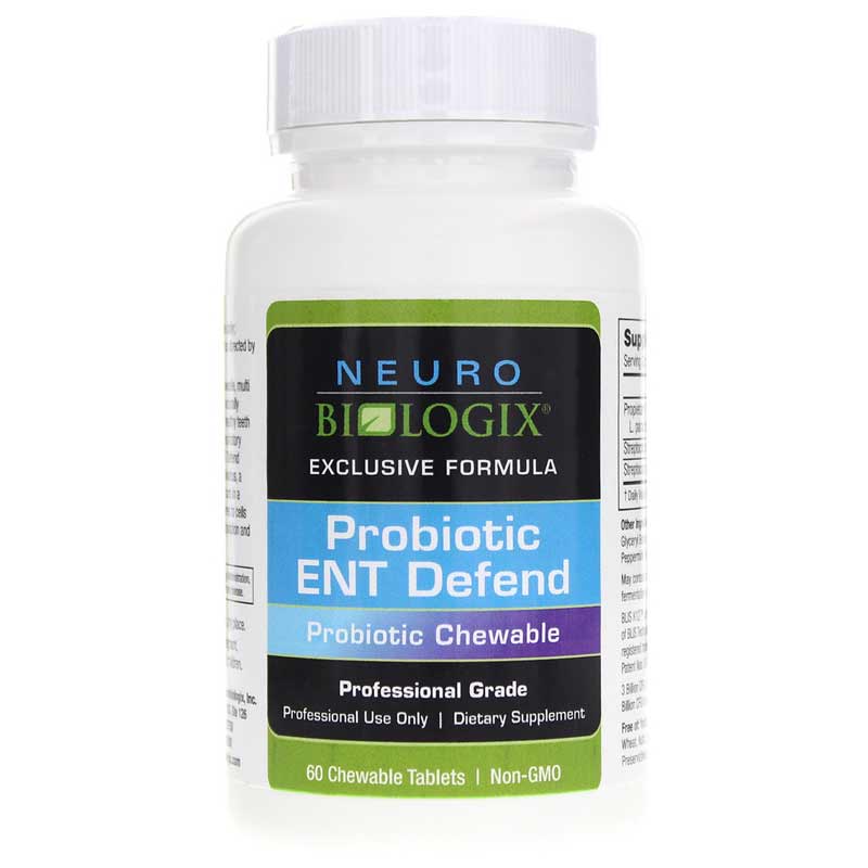 Neurobiologix Probiotic ENT Defend 60 Chewable Tablets