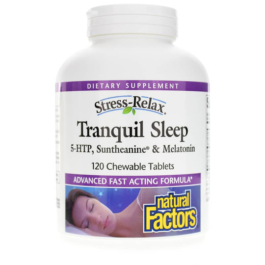Natural Factors Stress-Relax Tranquil Sleep Chewable 120 Chewable Tablets