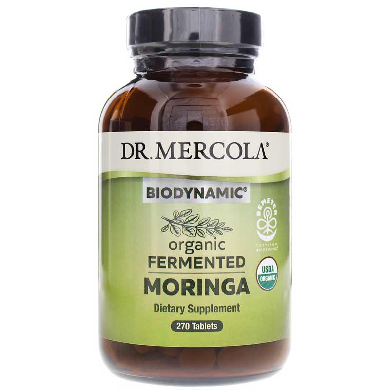 Dr. Mercola Biodynamic Organic Fermented Moringa 270 Tablets