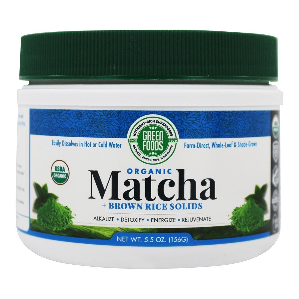 Green Foods - Organic Matcha Green Tea Brown Rice Solids - 5.5 oz.