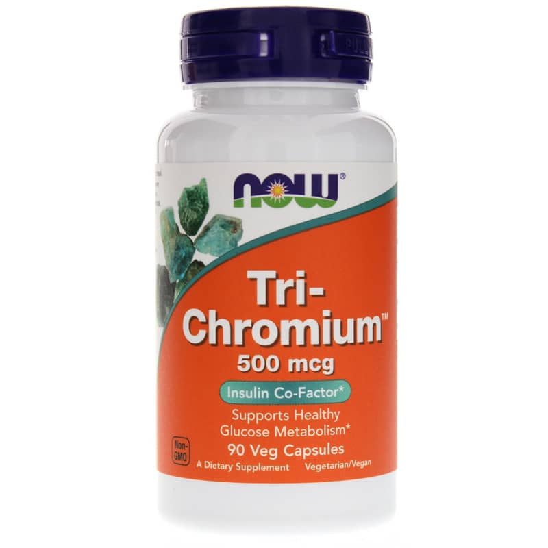 NOW Foods Tri-Chromium 500 Mcg 90 Veg Capsules