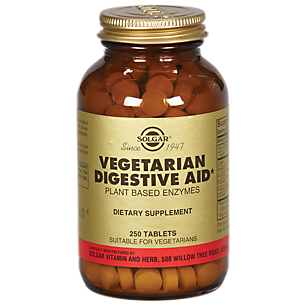 Vegetarian Digestive Aid - Plant Based Enzymes (250 Tablets)