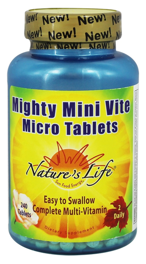 Nature's Life - Mighty Mini Vite Mirco Tablets Multivitamin - 240 Tablets