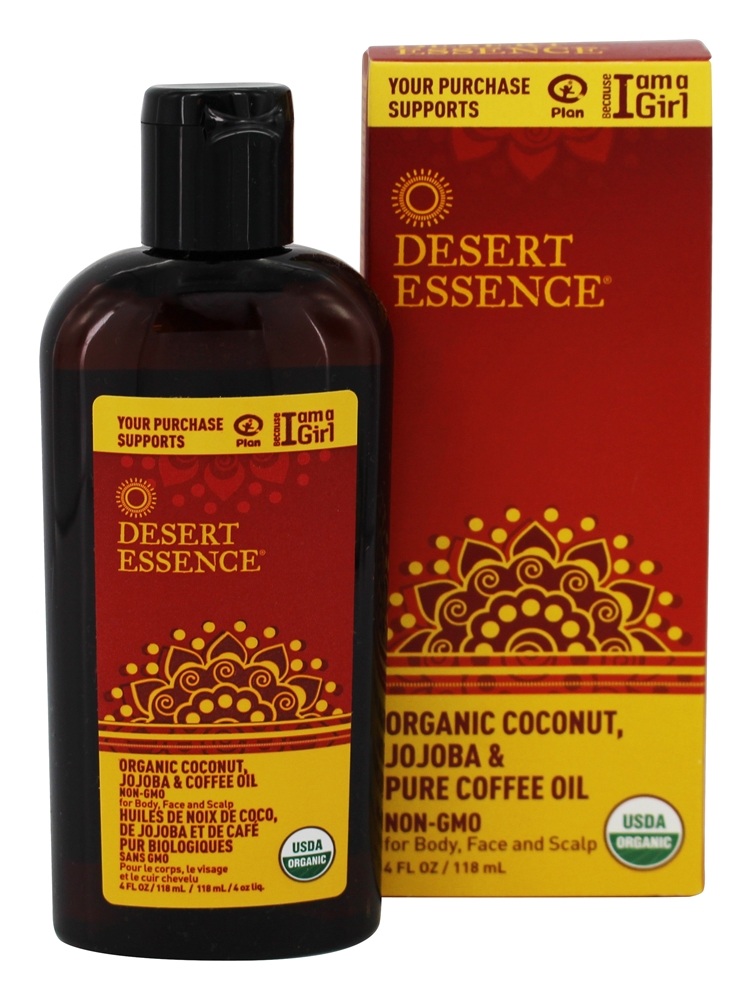 Desert Essence - Organic Coconut Jojoba & Pure Coffee Oil - 4 fl. oz.