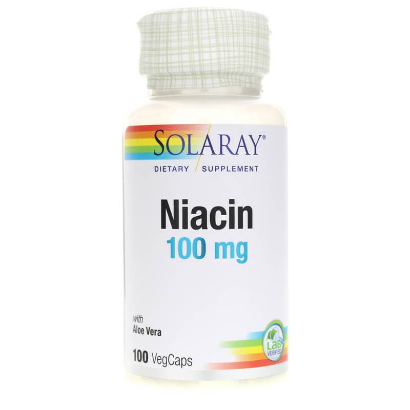 Solaray Niacin 100 Mg 100 Veg Capsules