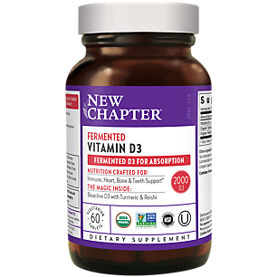 Fermented Organic Vitamin D3 - With Turmeric & Reishi Mushroom(60 Vegetarian Tablets)