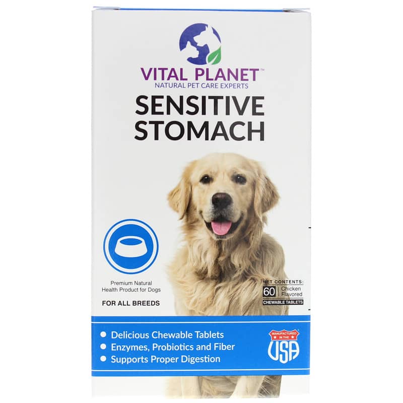 Vital Planet Sensitive Stomach for Dogs Chewable Tablets 60 Chewable Tablets