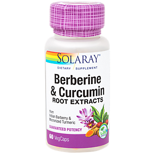 Berberine & Curcumin Root Extracts - 300 MG (60 Vegetarian Capsules)