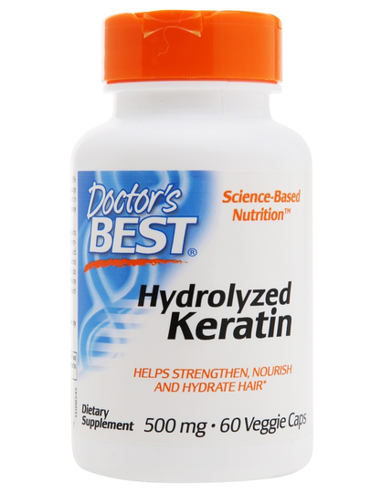 Doctor's Best - Hydrolyzed Keratin 500 mg. - 60 Vegetable Capsule(s)