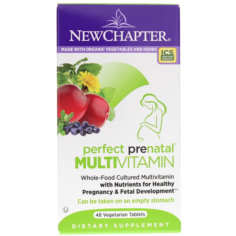 New Chapter Perfect Prenatal Multivitamin 48 Veg Tablets