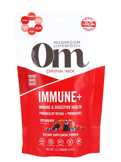 Om - Immune Mushroom Superfood Drink Mix Superberry - 112 Grams