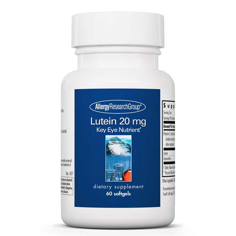 Allergy Research Group Lutein 20 Mg 60 Softgels