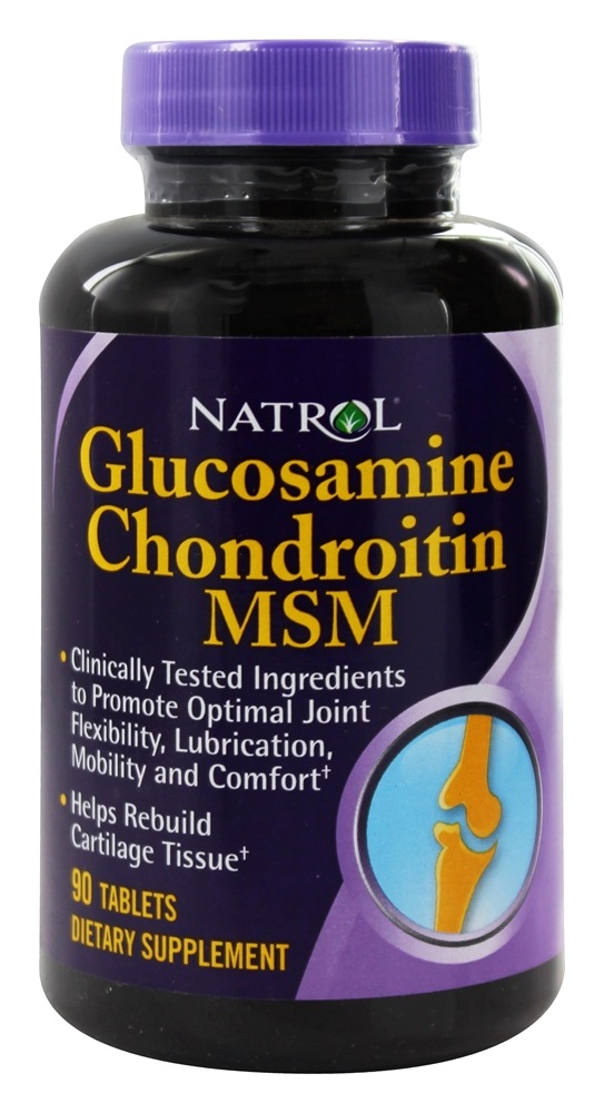 Natrol - Glucosamine Chondroitin & MSM - 90 Tablets