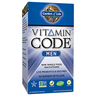 Vitamin Code Raw Whole Food Multivitamin for Men (240 Vegetarian Capsules)