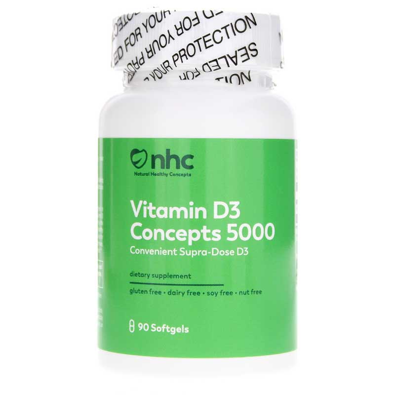 Natural Healthy Concepts Vitamin D3 Concepts 5000 IU 90 Softgels