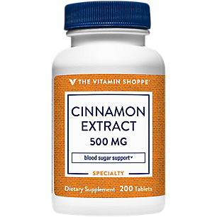 Cinnamon Extract - Blood Sugar Support - 500 MG (200 Tablets)