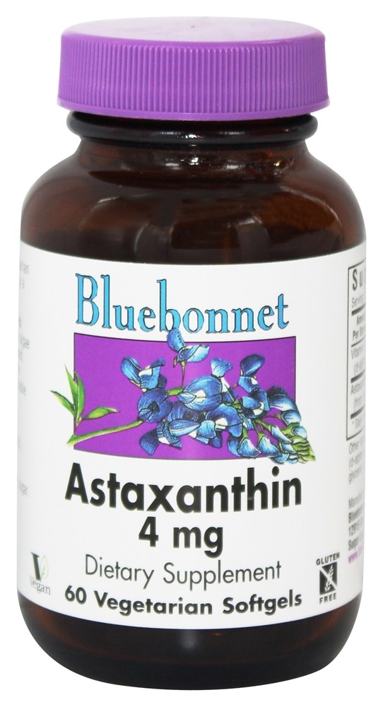 Bluebonnet Nutrition - Astaxanthin 4 mg. - 60 Vegetarian Softgels