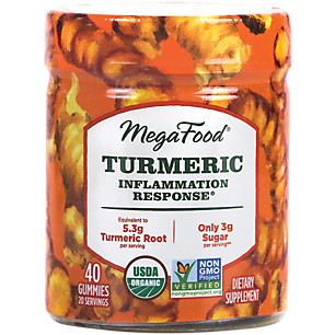 Organic Turmeric Inflammation Response Gummies - Made with Ginger & Black Pepper Extract (40 Gummies)